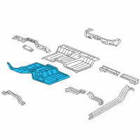 OEM 2015 Ram 1500 Pan-Front Floor Diagram - 68269460AD