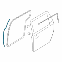 OEM 2017 Kia Sedona WEATHERSTRIP-Rear Door PARTING Diagram - 83155A9000