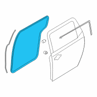 OEM Kia Sedona WEATHERSTRIP-Rear Door Body Side Diagram - 83120A9000