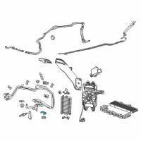 OEM 2017 Cadillac CTS Oil Cooler Retainer Diagram - 88960976