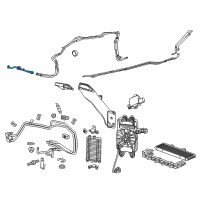 OEM 2019 Chevrolet Corvette Cooler Pipe Diagram - 84180422