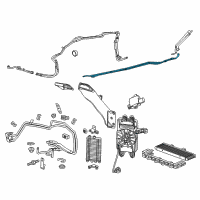 OEM Chevrolet Corvette Cooler Pipe Diagram - 84007064