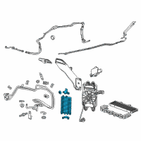 OEM 2019 Chevrolet Corvette Oil Cooler Diagram - 23283460