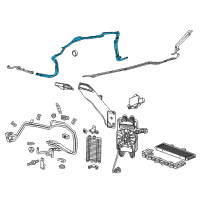 OEM 2019 Chevrolet Corvette PIPE ASM-TRANS FLUID AUX CLR INL FRT INTE Diagram - 84165650