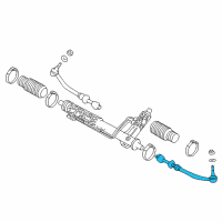 OEM BMW 528i Left Tie Rod Diagram - 32-11-1-094-673