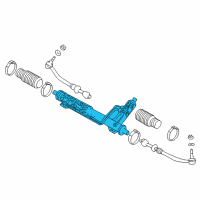 OEM 2003 BMW 530i Exchange Hydro Steering Gear Diagram - 32-13-6-751-745