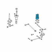 OEM 2007 Toyota Highlander Coil Spring Diagram - 48231-48390