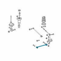 OEM Toyota Highlander Strut Rod Diagram - 48780-0E010