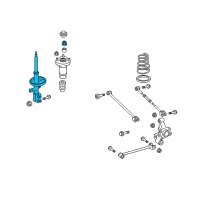 OEM 2006 Toyota Highlander Strut Diagram - 48540-49355