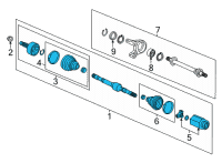 OEM 2022 Honda Civic DRIVESHAFT ASSY-, R Diagram - 44305-T39-A00