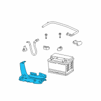 OEM Chevrolet HHR Support Asm-Battery Tray Diagram - 15776722