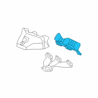 OEM 2007 Chevrolet Monte Carlo Manifold Gasket Diagram - 12589048