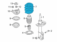 OEM 2021 Kia Niro EV Front Spring Diagram - 54630Q4000