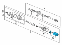 OEM 2022 Honda Civic JOINT SET, INBOARD Diagram - 44310-T21-305