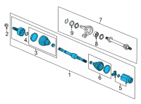 OEM 2022 Honda Civic DRIVESHAFT ASSY-, R Diagram - 44305-T21-A01