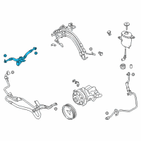OEM 2012 BMW 535i Dynamic Drive Return Pipe Diagram - 32-41-6-799-082