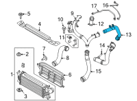 OEM 2021 Ford Bronco TUBE - AIR INLET Diagram - MB3Z-6F072-B