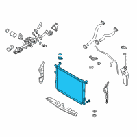 OEM 2013 Hyundai Genesis Radiator Assembly Diagram - 25310-3M300