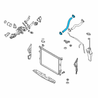 OEM 2014 Hyundai Genesis Hose Assembly-Radaator, Lower Diagram - 25415-3M200