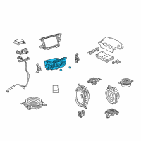 OEM Lexus ES350 Cover Sub-Assembly, Navigation Diagram - 86804-33C70