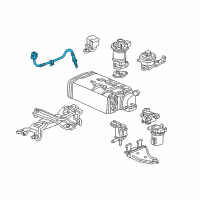 OEM 2001 Acura CL Sensor, Rear Oxygen Diagram - 36532-P8C-L21