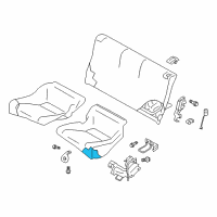 OEM 2020 Toyota 86 Seat Cushion Pad Diagram - SU003-01819