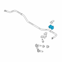 OEM Ford Mustang Stabilizer Bar Bushing Diagram - F2GZ-5493-C