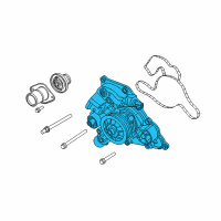 OEM 2010 Dodge Charger Pump-Water Diagram - 53022095AJ