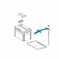 OEM 2006 Toyota Avalon Hold Down Diagram - 74404-07020