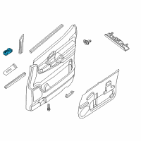 OEM 2009 Nissan Altima Switch Assy-Power Window, Assist Diagram - 25411-JA01A