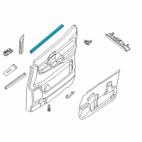 OEM 2017 Nissan NV1500 Seal Assy-Front Door Inside LH Diagram - 80835-1PA0A