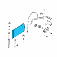 OEM 2008 Saturn Astra Condenser Diagram - 93178958