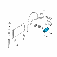 OEM 2008 Saturn Astra Compressor Diagram - 93168628