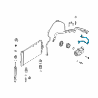 OEM Saturn Astra Evaporator Tube Diagram - 13100322