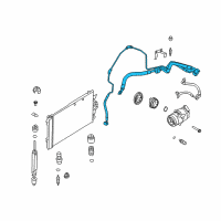 OEM Saturn Astra Hose Asm, A/C Evaporator Diagram - 13251733