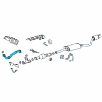 OEM 2020 Lexus RX350 Front Exhaust Pipe Assembly Diagram - 17410-0P540