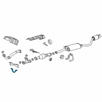 OEM 2018 Lexus RX450hL Exhaust Clamp Diagram - 1758431040