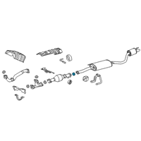 OEM Toyota Tailpipe Seal Diagram - 90917-06072