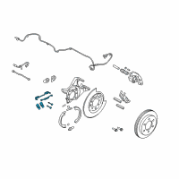OEM 2010 Ford F-150 Adjuster Mount Kit Diagram - 6W1Z-2A225-BA