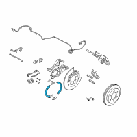 OEM Ford F-150 Park Brake Shoes Diagram - 9L3Z-2648-A