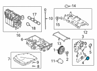 OEM 2021 Nissan Rogue Seal-Oil, Crankshaft Front Diagram - 13510-4BA0A