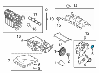 OEM Nissan Sentra Seal-Oil, Camshaft Diagram - 13042-5TA1A