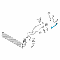 OEM BMW 530e Transmission Oil Cooler Rear Line Return Diagram - 17-22-8-482-755