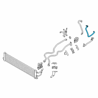 OEM BMW 740e xDrive TRANSMISSION OIL COOLER LINE Diagram - 17-22-9-468-402