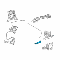 OEM 2020 Toyota Corolla Stay Bracket Diagram - 12318-0T040