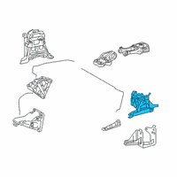 OEM Toyota Corolla Side Mount Diagram - 12372-0T600