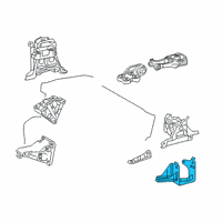 OEM Toyota Corolla Side Mount Bracket Diagram - 12325-0T520