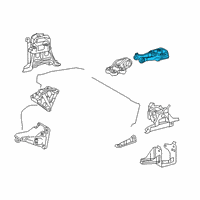 OEM 2021 Toyota Corolla Rear Mount Diagram - 12363-47101