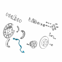 OEM Acura ZDX Sensor Assembly, Rear Abs L Diagram - 57475-SZN-A03