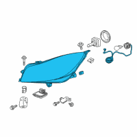OEM 2015 Buick Regal Composite Headlamp Diagram - 13426668